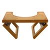AmazerBath 8.5 Inches Bamboo Toilet Stool Squat for Adult, Foldable