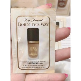 Too Faced 6 Sample Cards Too Faced Born This Way Undetectable Foundation In Chai