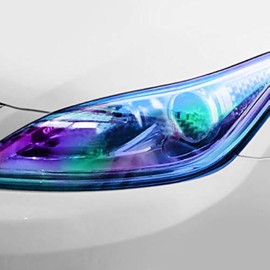 VViViD Air-Tint Sapphire Blue Chameleon Headlight Taillight Vinyl Tint Wrap Roll (12 Inch x 60 Inch Roll)