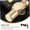 Mipcase Brass Stamping Hammer with Handle Design Hammer for Jewelry