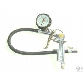Tooltime 1/4" BSP TYRE INFLATOR & GAUGE air tools compressor
