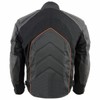 NexGen SH2153 Men's Black and Orange CE Armored Motorcycle Textile