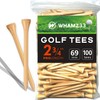 WHAMZ33 W Professional Wooden Golf Tees 2 3/4 inch Tee