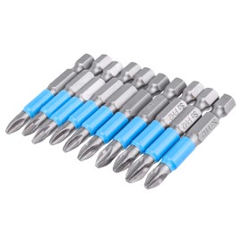 Yakamoz 10Pcs Phillips Bits #2 Magnetic Screwdriver Bit Set 1/4" Hex Shank Cross Head Ph2 Screwdriving Bits for Impact Driver, 2-Inch