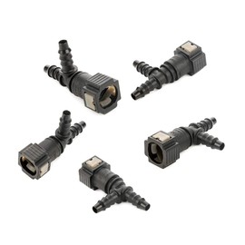 5x LST Fuel Cable Connector Quick Coupling 7.89 - 7.95 mm T-Angle