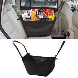 ECOSHIRE Car Seat Organizer - Large Capacity Passenger Seat Storage Travel Bag, Portable, Foldable and Collapsible Miscellaneous Car Hanging Bag, Shopping Shoulder Bag, Reusable Tote with Drawstrings