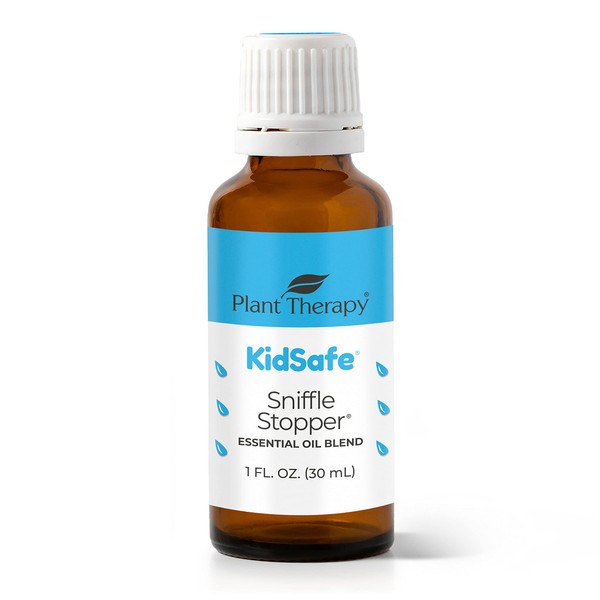 Plant Therapy KidSafe Sniffle Stopper Essential Oil Blend 30 mL (1 oz) Respiratory Support Blend 100% Pure, Undiluted, Natural Aromatherapy, Therapeutic Grade