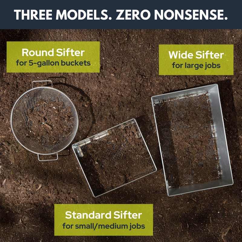 Wenses Soil Sifter, Standard Size (12 x 10 inches) with