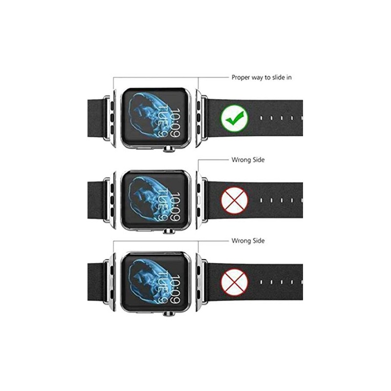 LOOKSEVEN 4 Pack Watch Band Connector Kit Watch Strap with