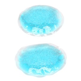 Paquete de Gel de Hielo para Ojos, Compresa Fría y Caliente Redonda, Almohadilla de Gel de Enfriamiento para Ojos, Reutilizable, Alivio de la Fatiga, Seguro para Viajes para Hombres y Mujeres