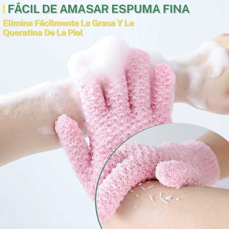 12pares Guantes Exfoliantes Ducha Baño Body Spa Fibra Unisex