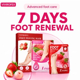 VIVIROFEX Foot Peel Mask, Feet Peeling Mask for Hard Skin, Foot Care