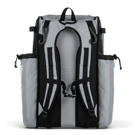 Boombah Catchers Superpack Bat Bag - BM-9024C23 Black/Gray - Holds 4 Bats - Backpack Version (no Wheels)