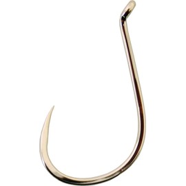 Gamakatsu 75013 Octopus Barbless Hook (6 Pack), Size 3/0, Nickel