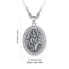 CELESTIA St. Christopher Necklace Sterling Silver Pendant Religious Catholic Christians