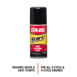 STA-BIL Start Your Engines! - Fixes Non-Running Engines - A Jump Start in A Can - Revitalizes Fuel System - Safe for 2 and 4-Cycle Engines - Ensures Quick, Easy Starts, 2 fl. oz. (21214)