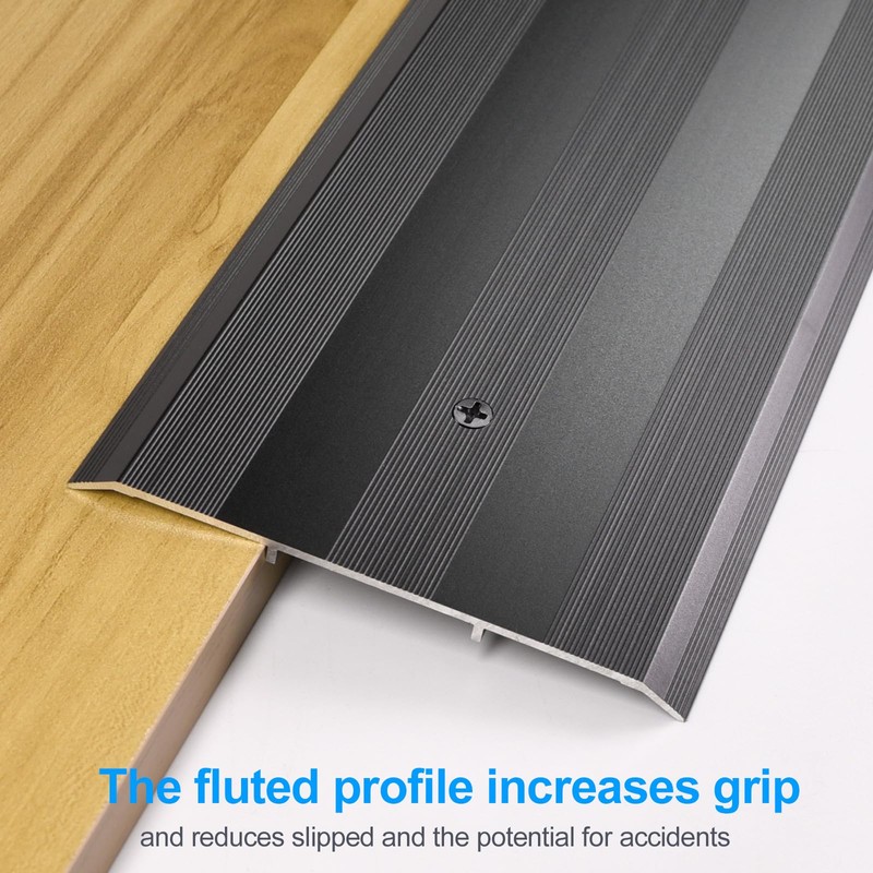 Orechic 5″Wide Sturdy Thicken Aluminum Threshold Strip, Stylish Floor Transition