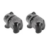 2pcs Panda Statue Obsidian Frosted Cute Mini Ingenious Handcrafted Panda
