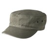 District - Distressed Military Hat. DT605 Olive