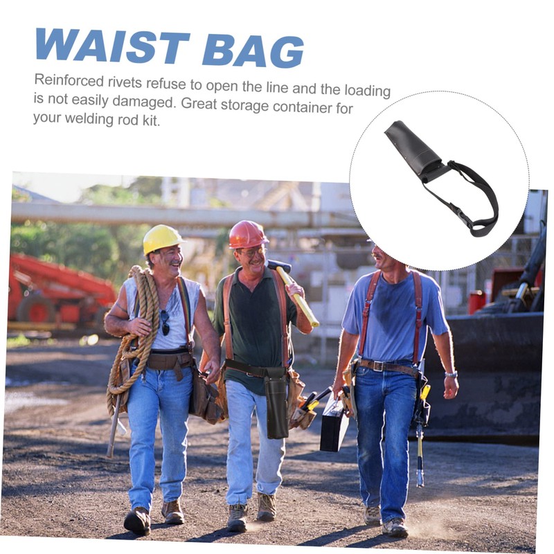 Healeved 1pc Welding Rod Holder Bag Anti-scalding Wear-resistant Storage Container