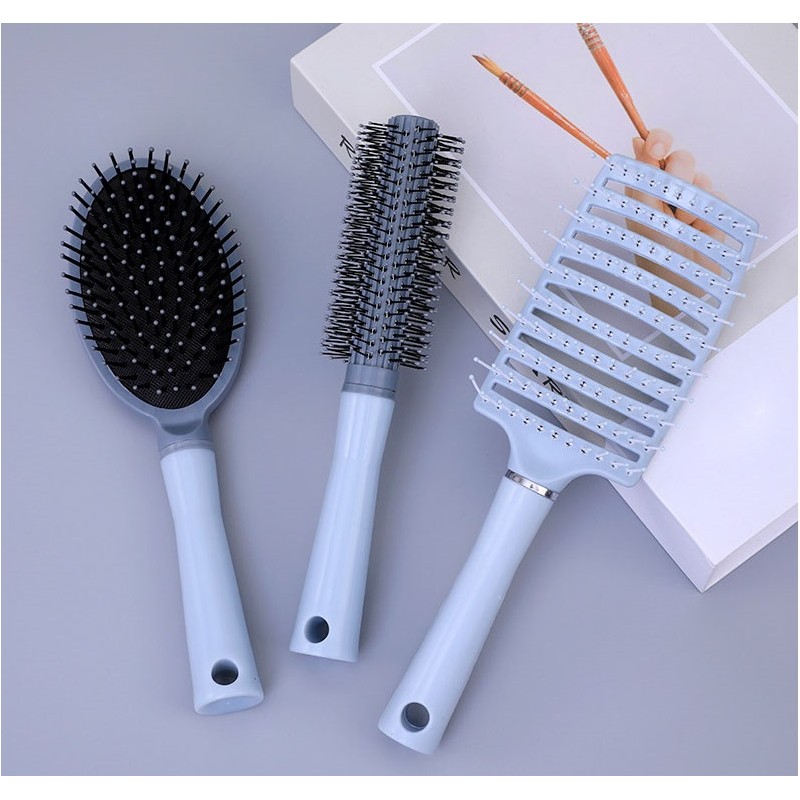 Partner company [3-piece set] Volume curling roll brush 3-piece set