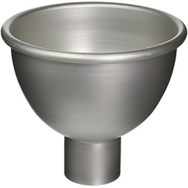 American Metalcraft 1004 Heavy Duty 14-Gauge Aluminum Funnel, 4 Quart, 8.75” Diameter, 1.5mm Thickness, Durable Silver Finish, Large Capacity for Kitchen & Restaurant Use - Kitchen Funnels