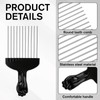4 PCS Afro Comb Metal Metal Hair Pick, Afro Pick
