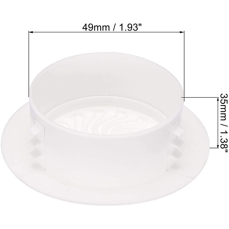 2-Pack Round Plastic Vent Round Vent Cover, Plastic Adjustable Air