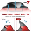 TSUNG 4.5" Black Wave Windshield Windscreen Wind Splitter Compatible with