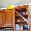 Evelots Ceiling Fan Blade Brush Cleaner - Long Extension Pole