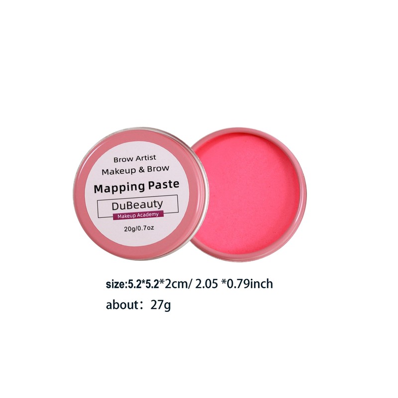 20g/0.7oz Microblading Brow Marker Tool Pink Tattoo Brow Paste Permanent