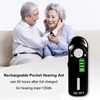 Rechargeable Sound Amplifier Noise Cancellation Clear Volume Adjustment Hearing Aid