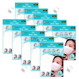 Air Cop Bird Beak Type 3D Stereoscopic Color Mask 5 sheets x 10 / 에어캅 새부리형 3D 입체 컬러 마스크 5매x10개