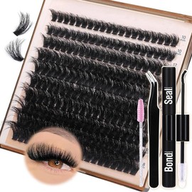 Mixed Length False Eyelashes Kit, 1 Box Natural Look Eyelash Extensions, Self Grafting Curl Eyelashes, Eye Makeup Accessories for Women & Girls