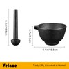 Velaze Cast Iron Mortar and Pestle Tool Set, 6.5 inch