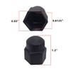 A.A 20 Pack -13/16" Black Nylon Lug Nut Cover Cap