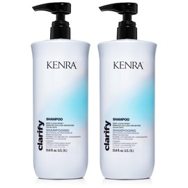 Kenra Clarify Shampoo | Deep Cleansing | Color-Safe | Removes Dulling Deposits & Product Build Up | Brightens Highlighted, Bleached, or Gray Hair | Adds Shine | All Hair Types | 33.8 fl. oz. (2-Pack)