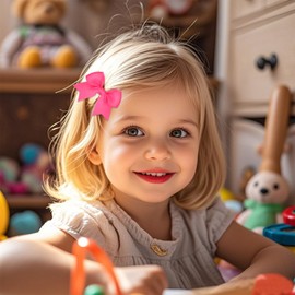 Baby Hair Bows Clips,24pcs Baby Hair Clips,Baby Girls Hair Bows Clips,Mini Baby Bows Clips,Mini Hair Bows Clips for Little Girls,Bows Hair Clips,Hair Accessories for Baby Girls Toddlers Kids