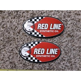 Red Line Lot of 2 Red Line Racing Oil Racing Decals Stickers NHRA Nascar PDRA Outlaw