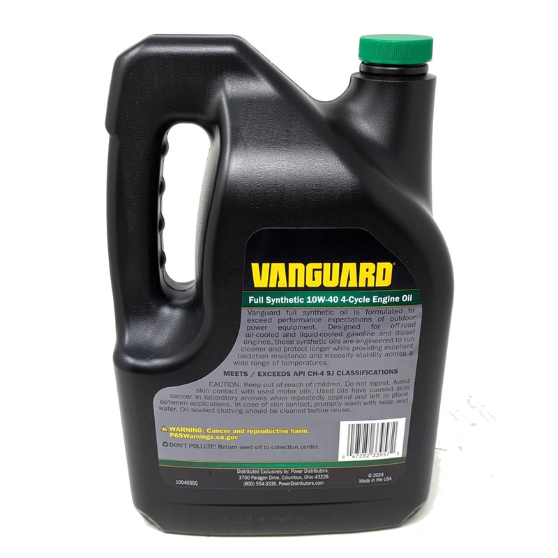 Vanguard 5-Quart 10W-40 Full Synthetic Engine Oil