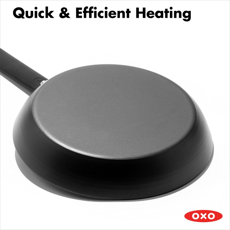 OXO Obsidian Pre-Seasoned Carbon Steel, 10" Frying Pan Skillet with