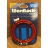 WordLock 4' x .32" Red Flexible Steel Cable Word Combination