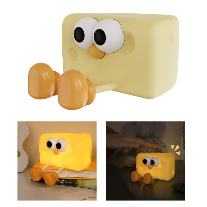 Cute Cheese Boy Desktop Bedside Lamp Creative Children Night Light