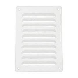 PATIKIL 8.5 x 6 Inch Aluminium Ventilation Cover, Screen Air Grille Ventilation Cover, HVAC Slat Grille for Home, Kitchen, Fireplace, Bathroom, Wall Ceiling, White