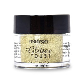 Mehron Makeup Paradise Glitter FX | Professional Cosmetic for Makeup & Art | Vibrant & Shimmering Loose Glitter .25 oz (7 g) (Gold)