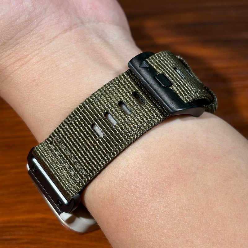 Glossy Durable Nylon Watch Band Compatible With Garmin Venu 4