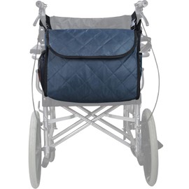 AUSTYLCO Wheelchair Backpack,Large Storage Capacity,Multiple Pockets for Storage,Lightweight,Wheelchair Bags Suitable for Manual Electric Wheelchairs,Walkers(Navy Blue)