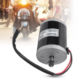 Tbest Brush Motor for Electric Scooter, 12V 120W high-Speed Small Brush Motor with Pulley for Electric Scooter E Electric Car Scooter Supplies My6812B-12 Motor My6812B-12