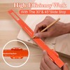 GAINNEER Woodworking Ruler Set 3PCS(6/8/12-Inch) - Precision Aluminum Pocket Rulers