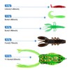 JasCherry Artificial bait with a tackle box, mixed fishing bait,